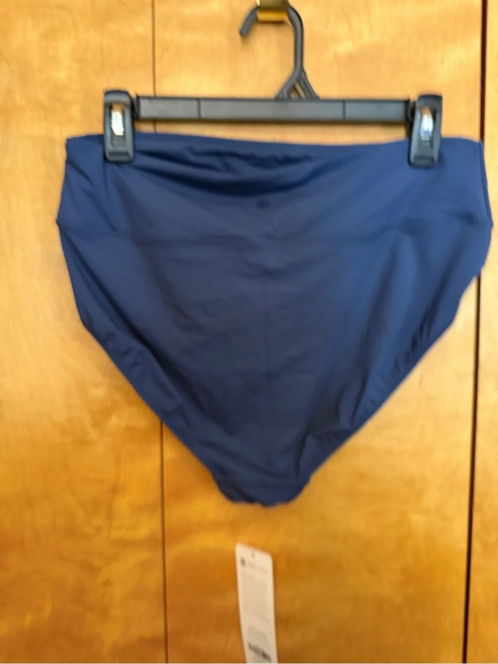 NWT * CRZ YOGA High-Waisted Bikini Bottom Insignia Blue Size Large